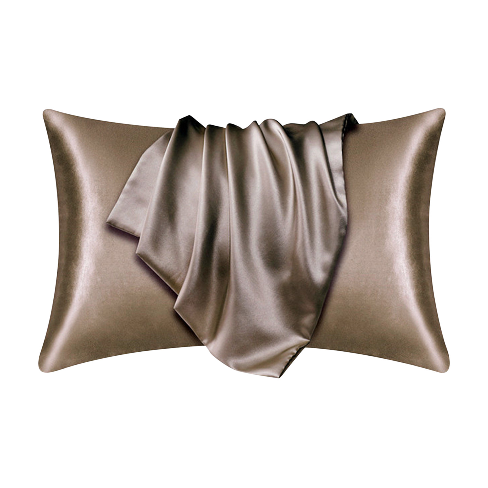 thumbnail image 2 of Satin Silk Pillowcase For Hair And Skin Pillow Cases Standard Size Set Of 1 Pack Super Soft Pillow Case With Envelope Closure, 2 of 5