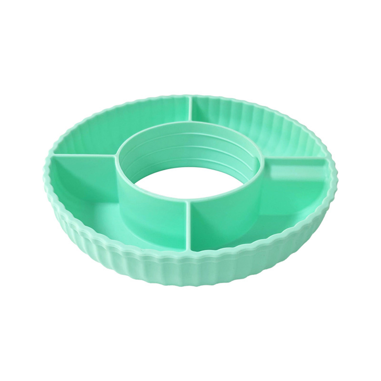 thumbnail image 3 of Platos de bocadillos para vasos de vidrio de 40 oz | Plato dividido de frutas de caramelo reutilizable de grado alimenticio | Bandeja de aperitivos elástica suave | Compatible con Stanley 40 Gusi, 3 of 7