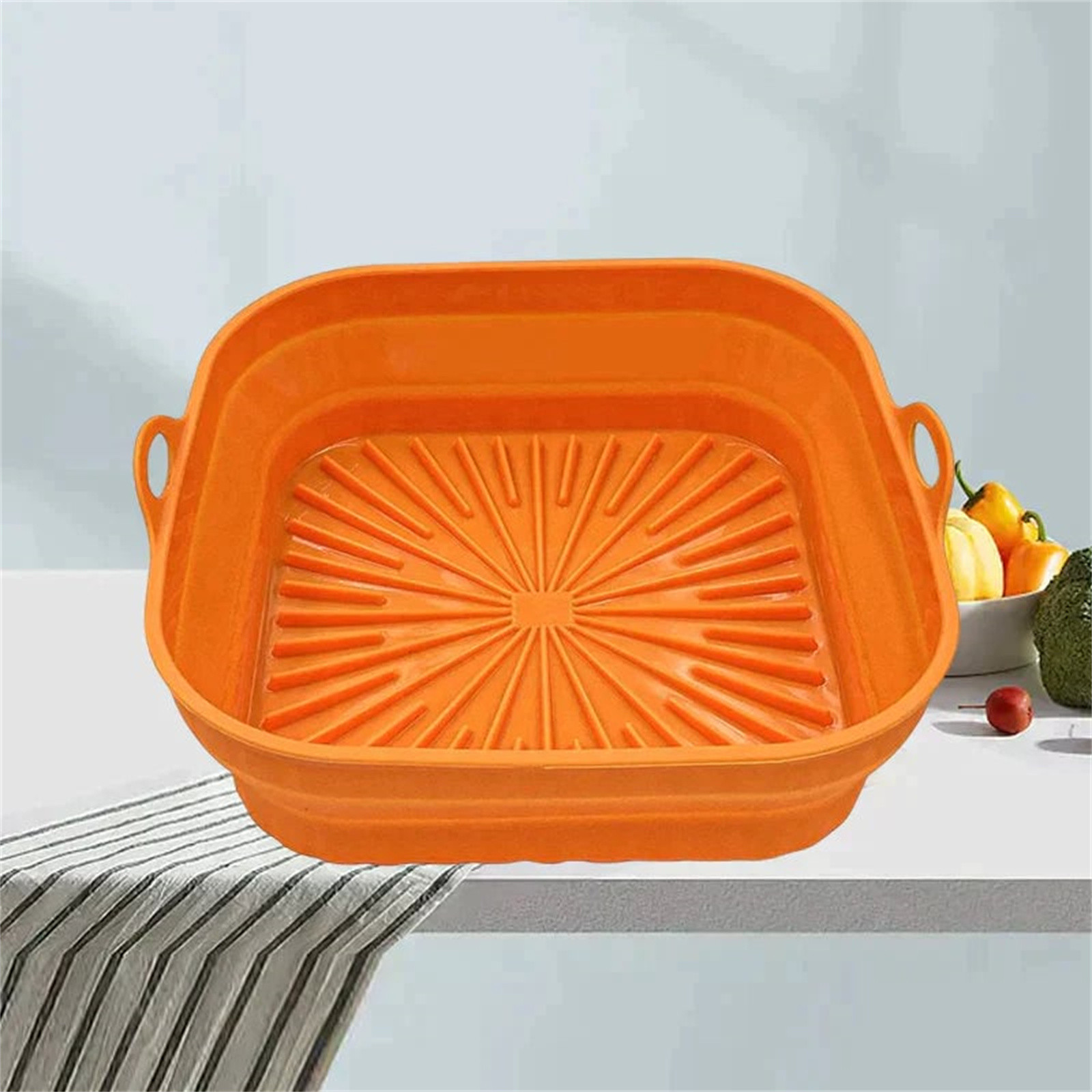 thumbnail image 2 of Air Fryer Thickened Foldable BBQ Mat - Multi-Function Heat-Resistants Reusable Pad, 2 of 8